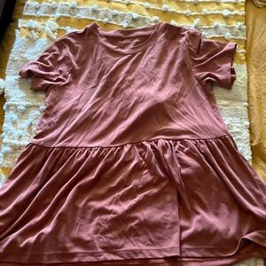 Oversized babydoll tee shirt